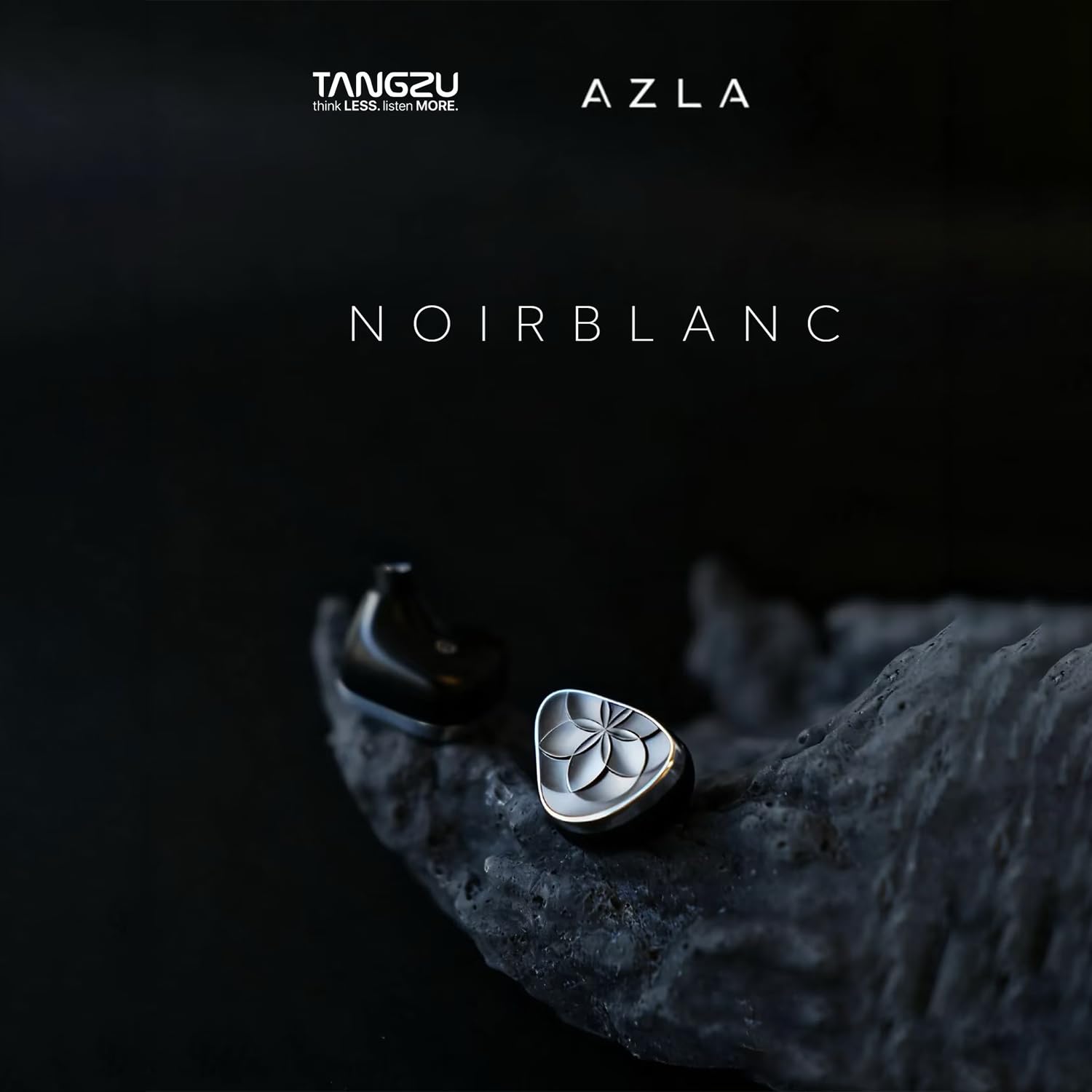 TANGZU AZLA Noir Blanc - Auricolari in-ear con driver ibridi 1DD + 3BA, HiFi Wired Gaming IEM con spina modulare staccabile da 3,5 mm e 4,4 mm, cavo intercambiabile per musicisti, audiofili gamer
