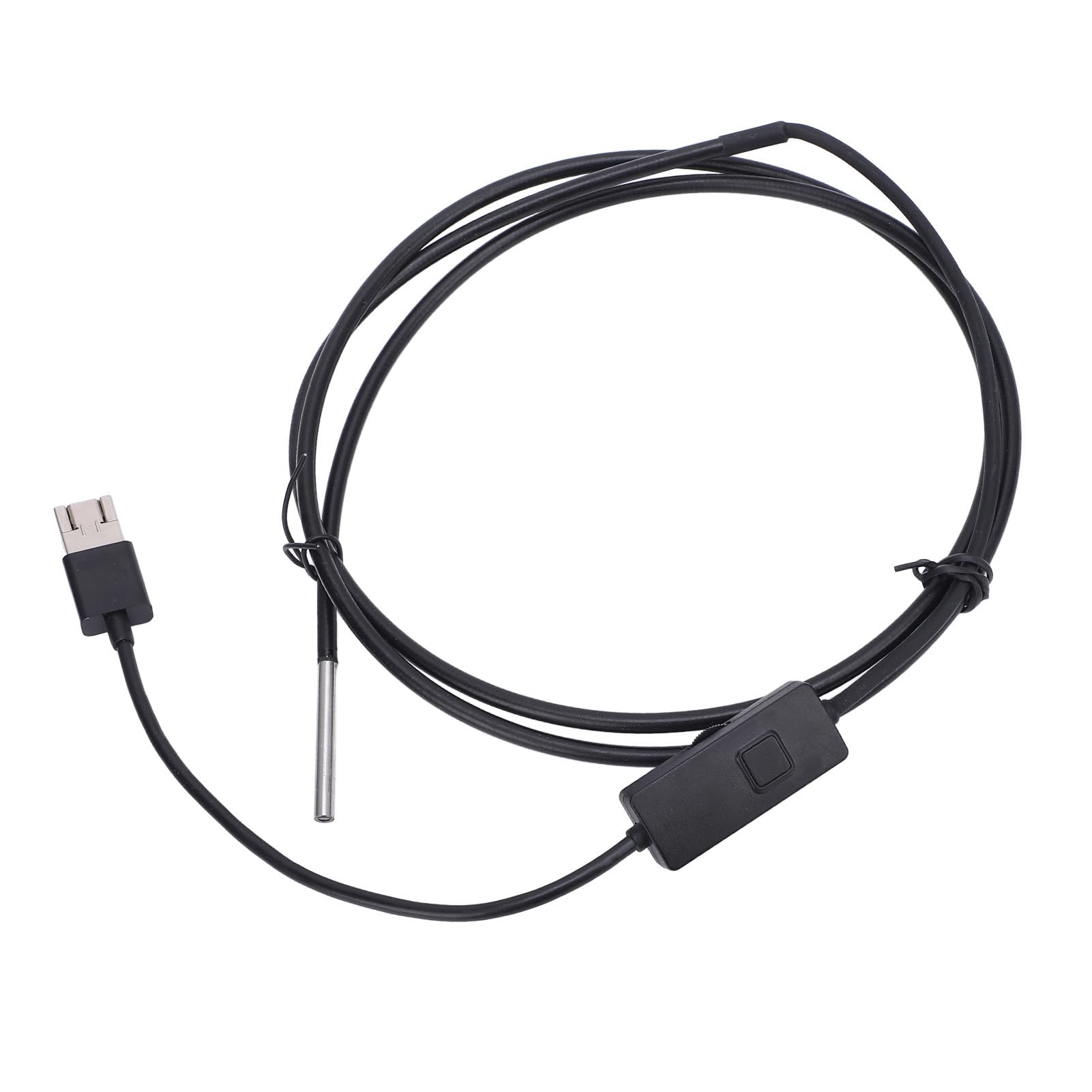 Wakects Endoskop USB Kamera Inspekcyjna 3,9 Mm 1080P HD z Pojedynczym Obiektywem i 6 Diodami LED Półsztywny Kabel 1 M Sonda IP67 do Naprawy Samochodów Mechanika Rur Hydraulicznych