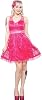 Tear Up the Town Pink Lace Dress from Sourpuss Clothing, Medium