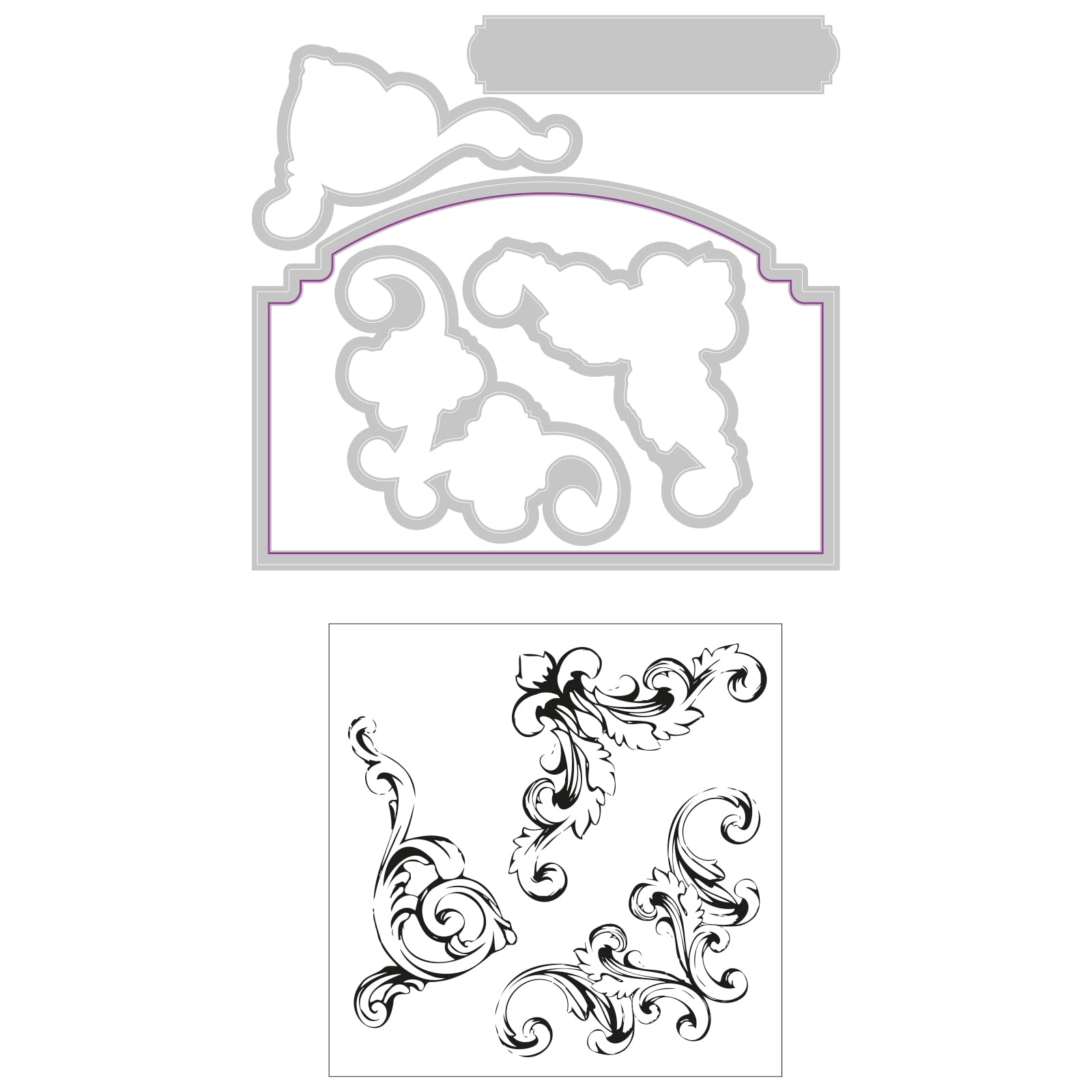 TG. One Size) Sizzix Framelits-Set di Fustelle, 11 Pezzi, con