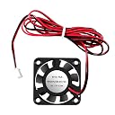 4 PCS 3D Printer Cooling Fan, 40mm x 40mm x 10mm Ball Bearing Cooling Fan with 2 Pin Terminal for Hotend Extruder Heatsinks Makerbot MK7 MK8 CPU Chip Arduino(12V 0.08A) gallery image