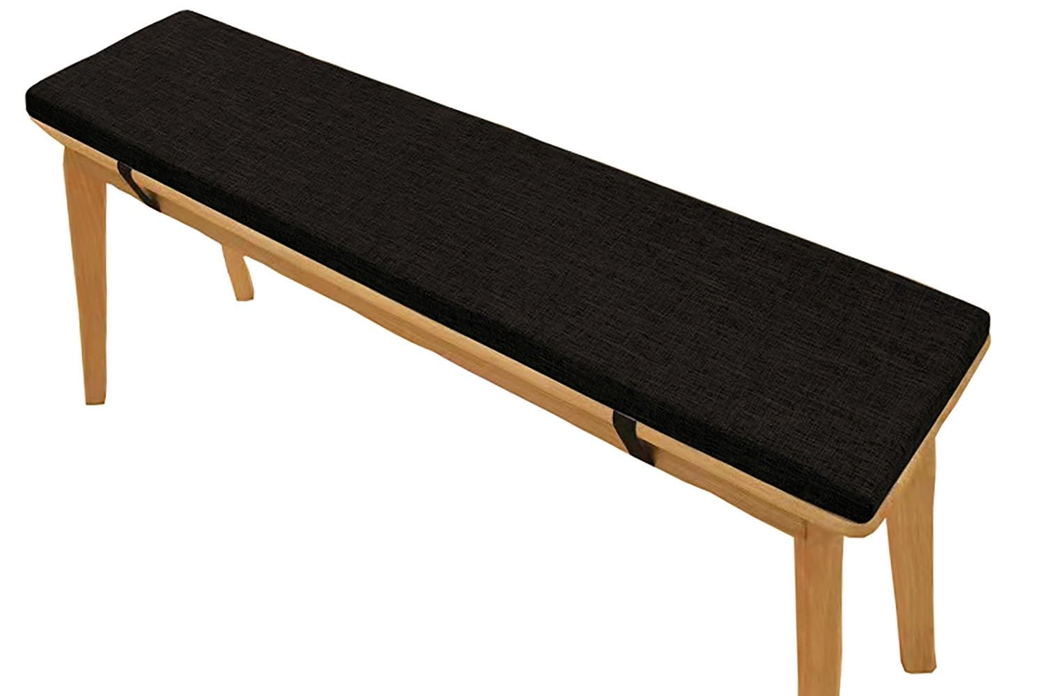 Cuscino per Panchina da Esterno Cuscini per Sedili Panca 100cm/120cm/130cm/140cm/150cm/160zm x 40cm/35cm/30cm Lavabile Sfoderabile(Black,150x40x5cm)