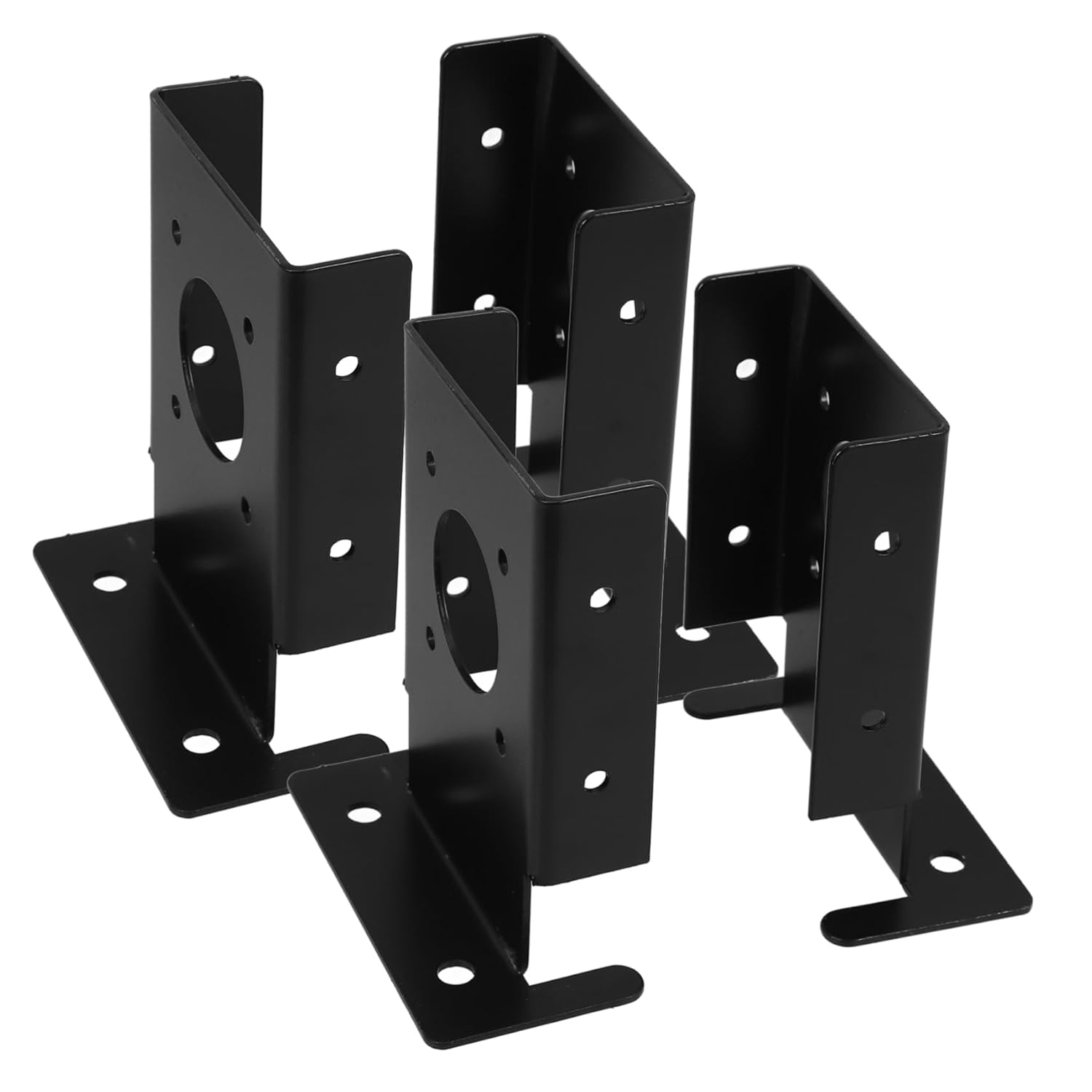 ARTIBETTER 4pcs Heavy Duty Fence Base Support for Garden Fencing Iron Stand Holder for Lawn Edging Versatile Garden Border Accessories Easy to Install Fence Reinforcement