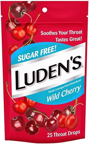 Luden's Garganta Gotas de Cereza Silvestre Sin Azúcar 25 EA - Compra paquetes y AHORRA (Paquete de 2)