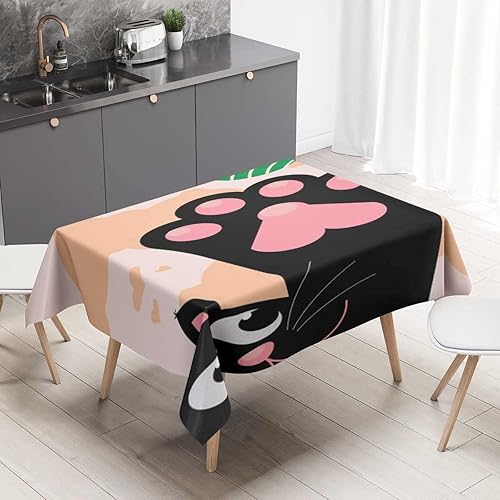 Miniatura 1 de Catkitten - Manteles vectoriales para mesa de 6 sillas, pequeña mesa de picnic para boda, vacaciones, fiesta, 52 x 70 pulgadas