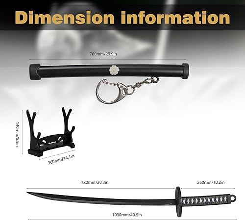 Miniatura 7 de Mini Japanese Katana, 5.7 inches Ultra Sharp Stainless Steel Knife with Scabbard, Anime Katana Keychain, Utility Knife Cutter, Handmade, Craft Use