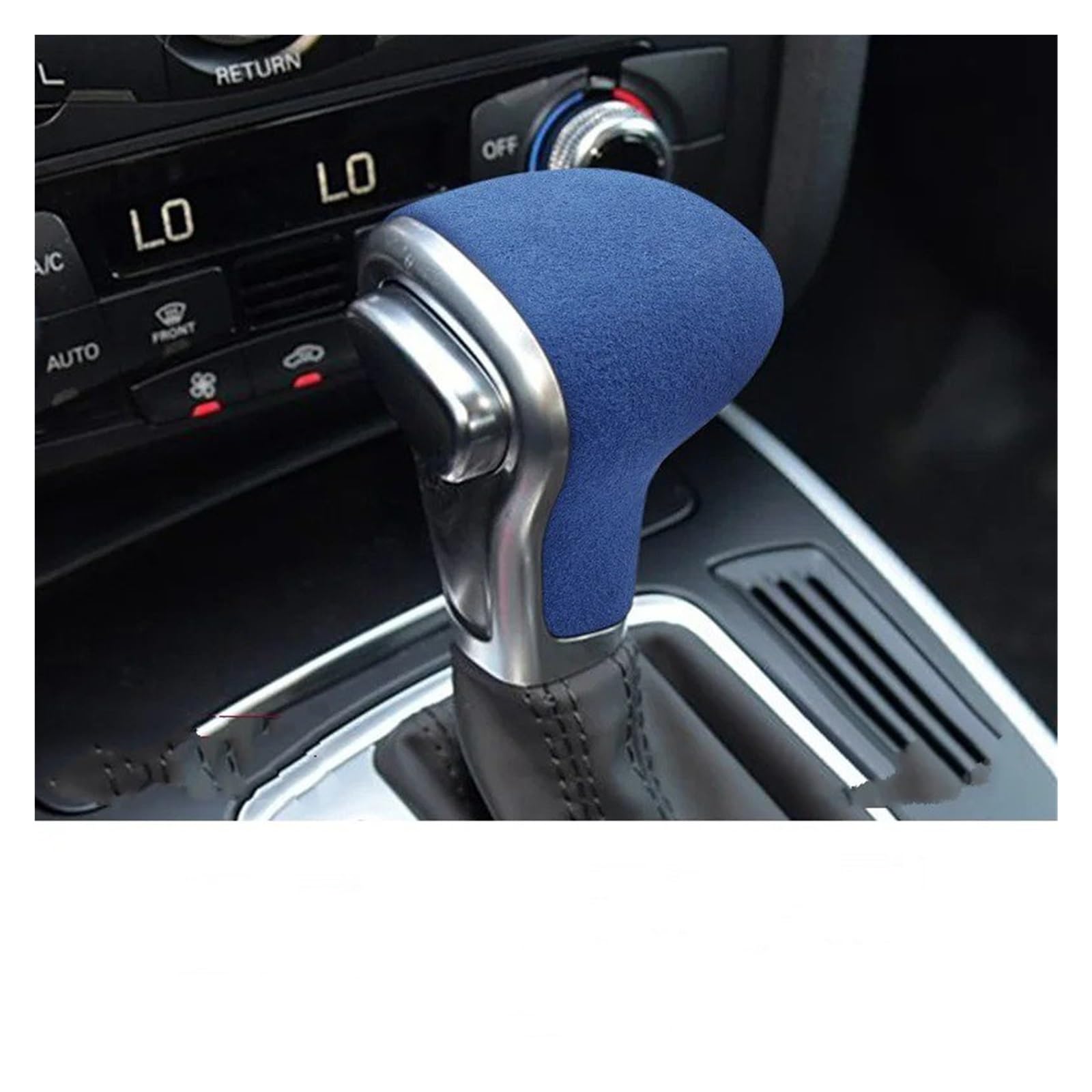 Tusgt H Gear Shifter Knob Ead For A6l A4l For Q7 Q5l For A5 For A7 For S4 Gear Ook Cover Fur Ead Modification Decorative Patch(H)