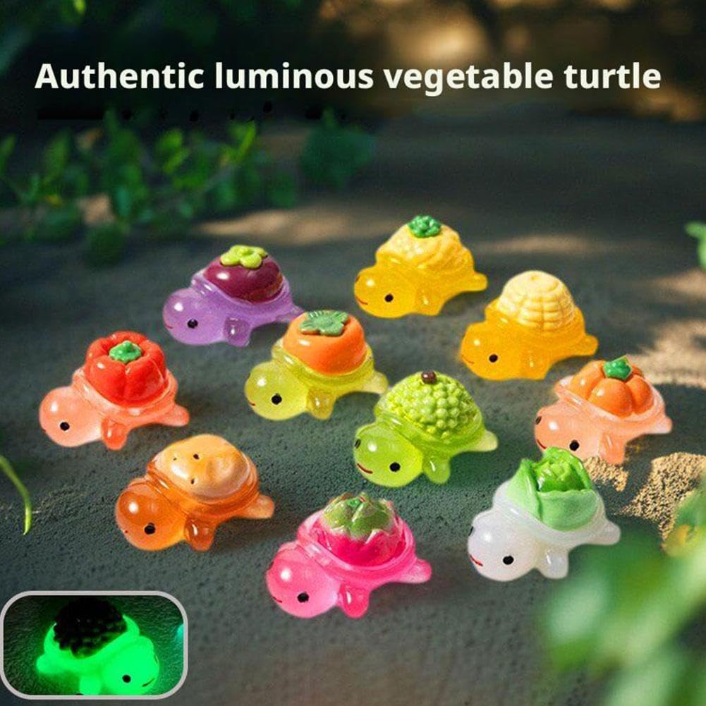 300 Mini Tortues Lumineuses En Résine - 3 Tailles, Pour Décoration Jardin Féérique, Terrarium, Travaux Manuels