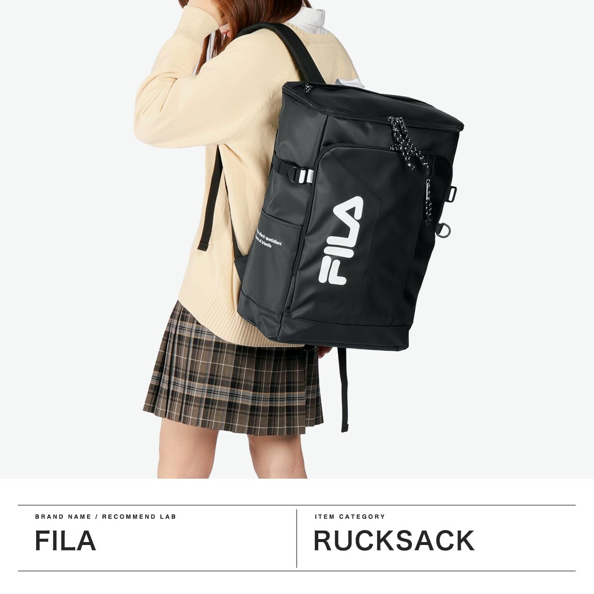 Fila 7762 Sign, Backpack, 1.2 gal (30 L), black purple, One Size