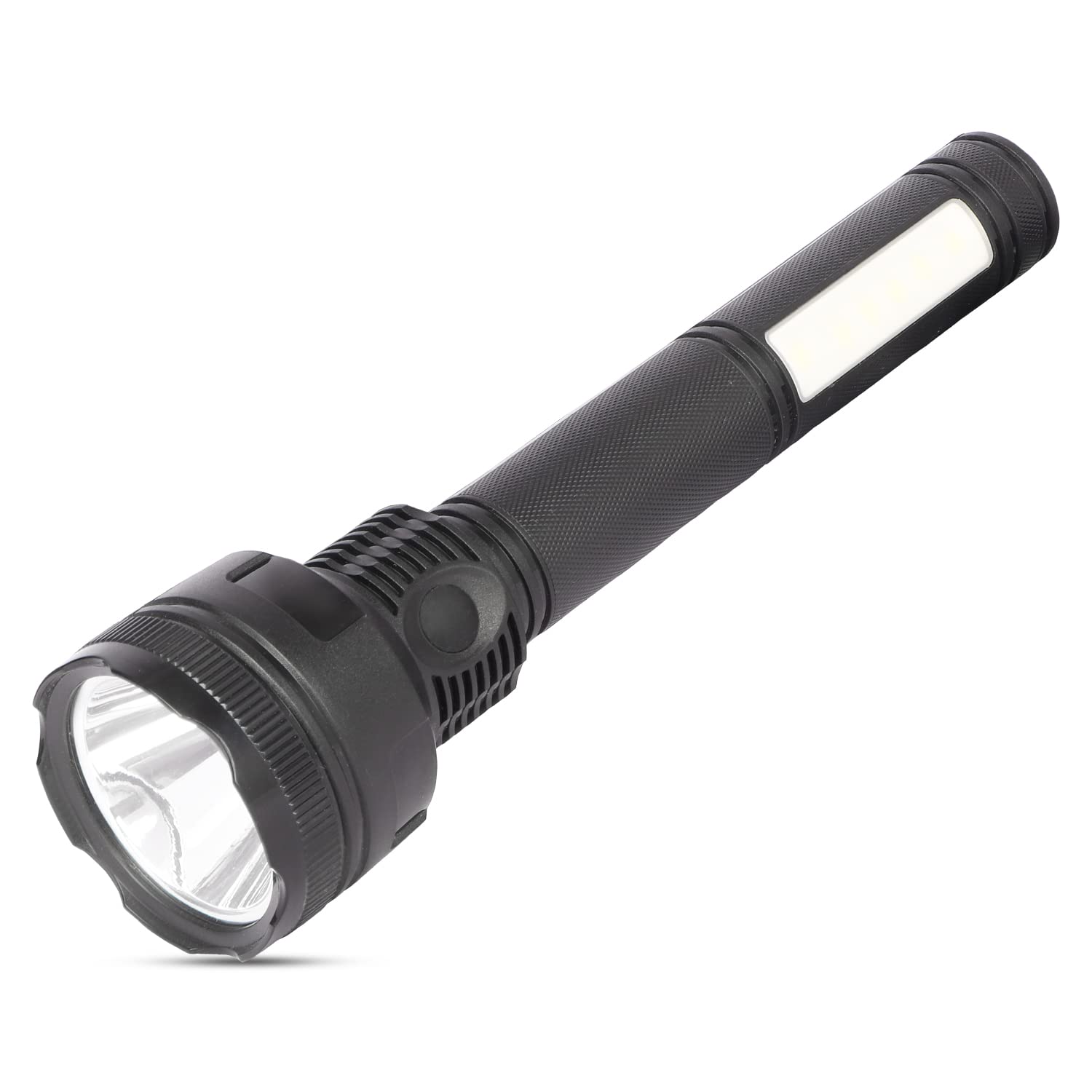 Care 4 USB Rechargeable Long Range Torch Light with 3 Different Mode of Light and Side LED Light-image-1