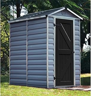 4 X 6 Single Door Apex Plastic Shed With Skyl...,