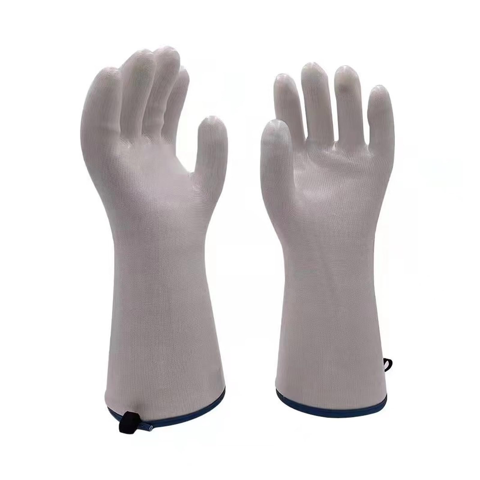 Guanti da forno in silicone liquido alimentare, guanti BBQ impermeabili | Silicone liquido alimentare, cotone e canvas, fodera traspirante, nero, grigio bianco