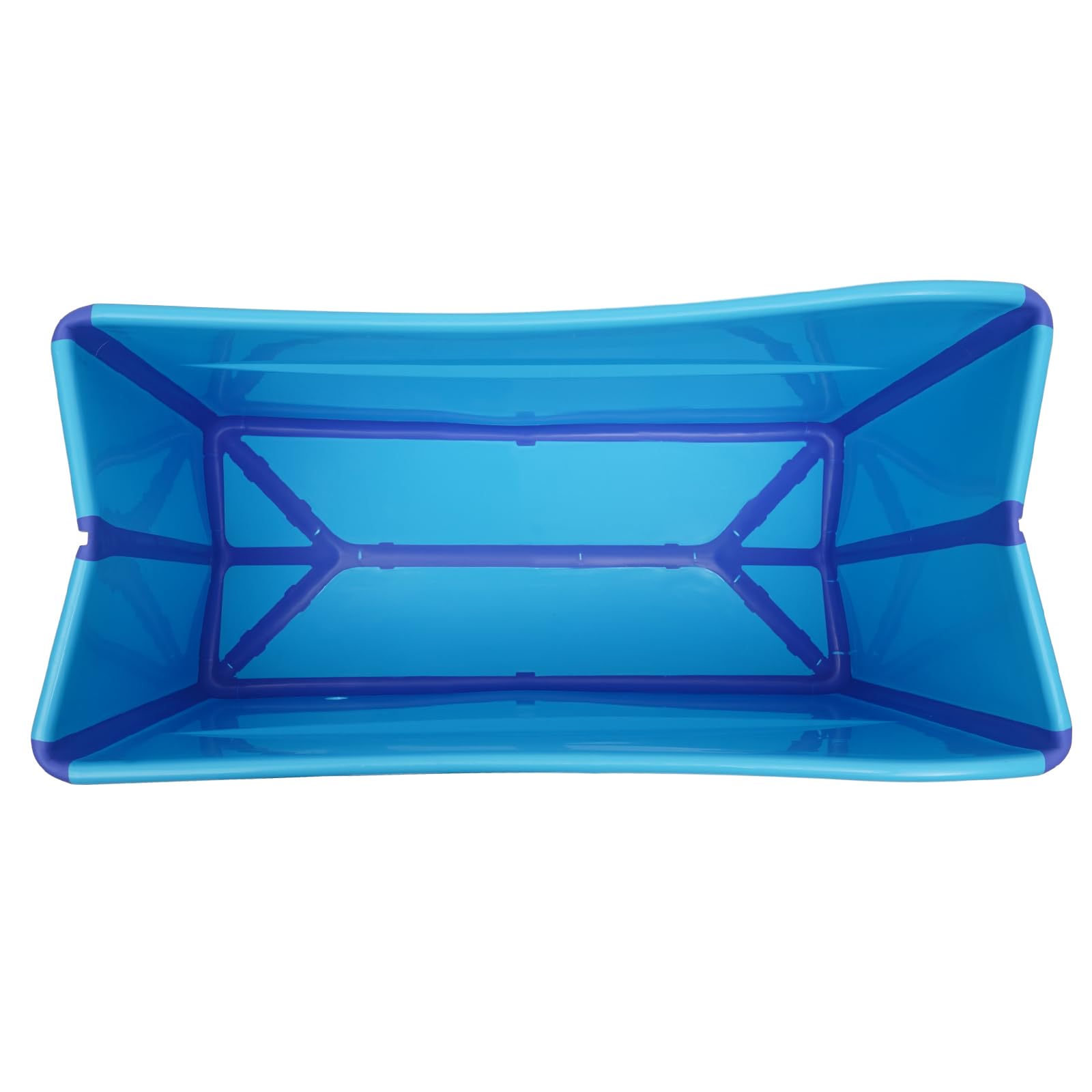 Bañera plegable para adultos Sauna Baño Plegable Bañera de Agua Bañera Plegable Piscina Bebé Bañera Masaje Móvil Azul 98 x 50 x 56 cm