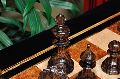 Miniatura 9 de The House of Staunton - El juego de ajedrez de lujo Preston - Solo piezas - Rey de 4.4" - Madera negra de Tasmania