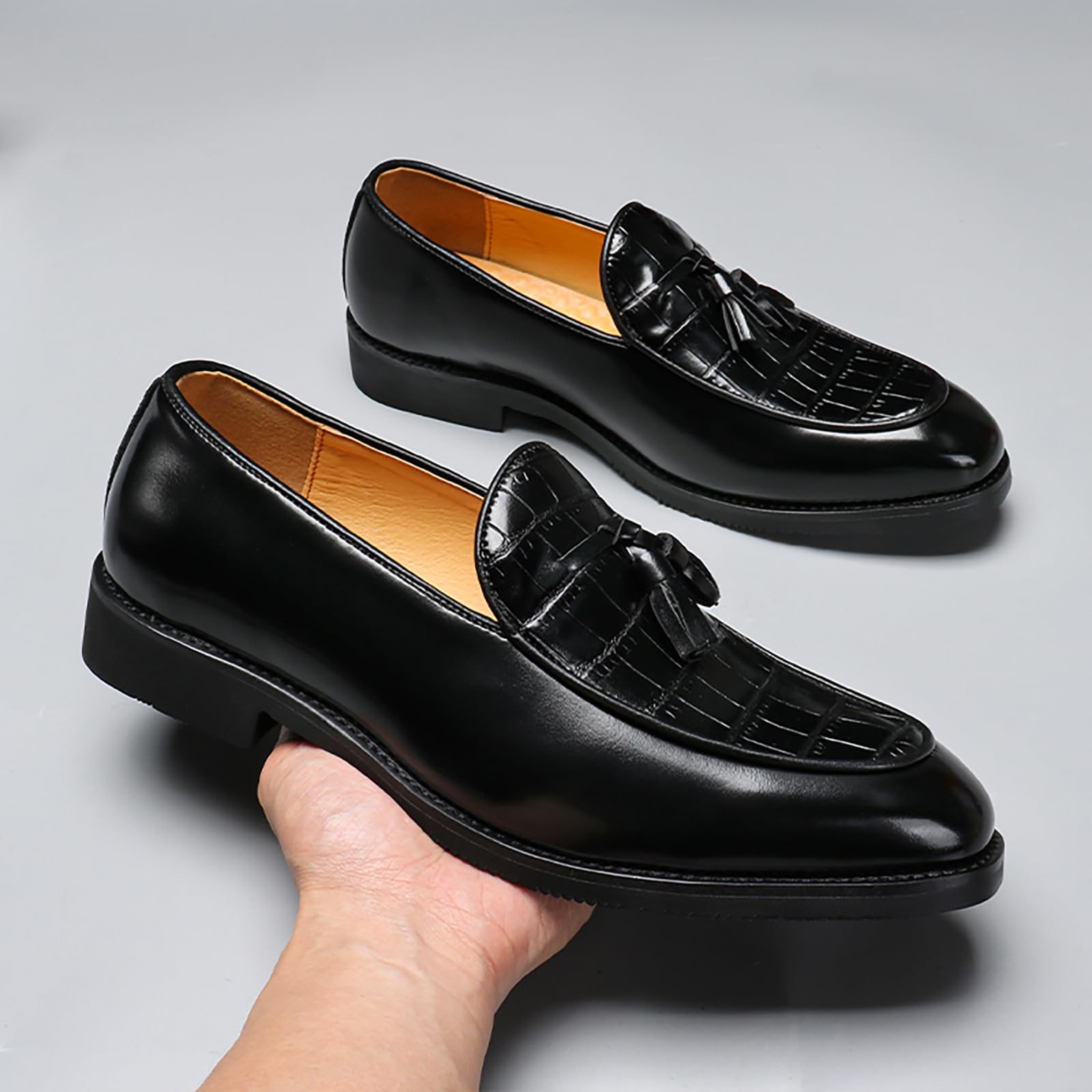 Mocasines Clásicos De Piel Sintética Y Zapatos De Vestir para Hombre