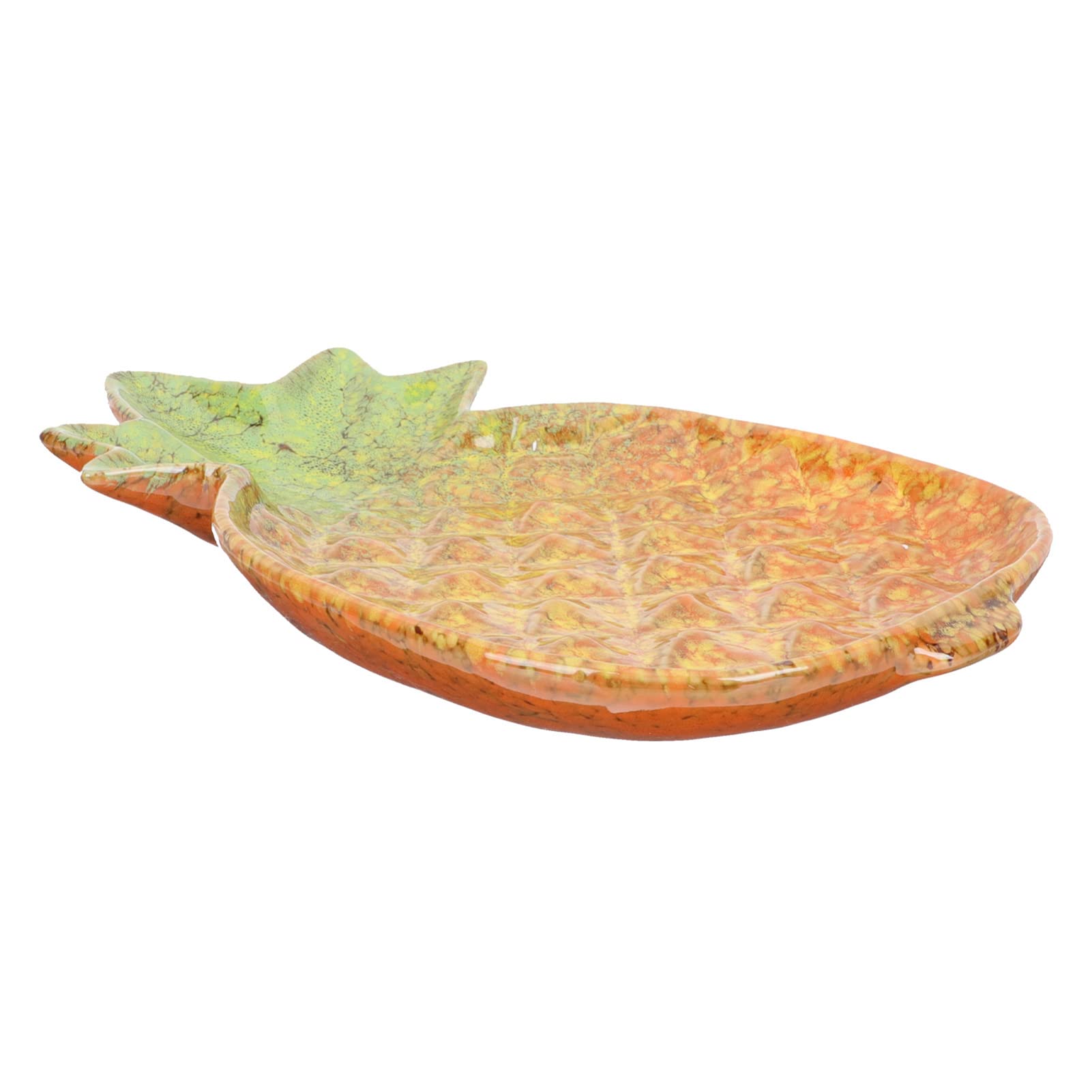 Assiette à dessert en céramique orange UKCOCO pour repas quotidiens et présentation de bonbons