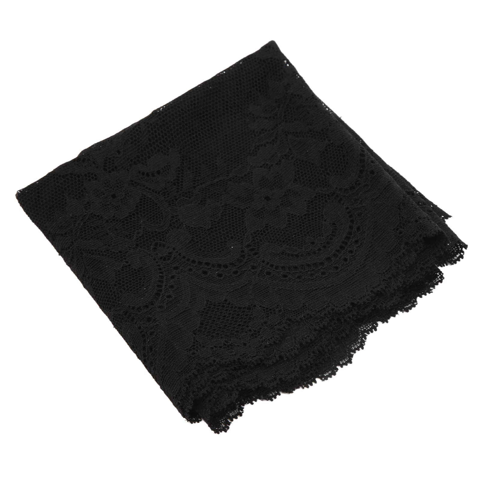 Nastro Elasticizzato in Nylon di Pizzo, Nastro Elastico in (BLACK) | Nastro elastico in pizzo di nylon per decorazioni nuziali Elastico Estensibile Facile da cucire Sicuro e inodore Durevole