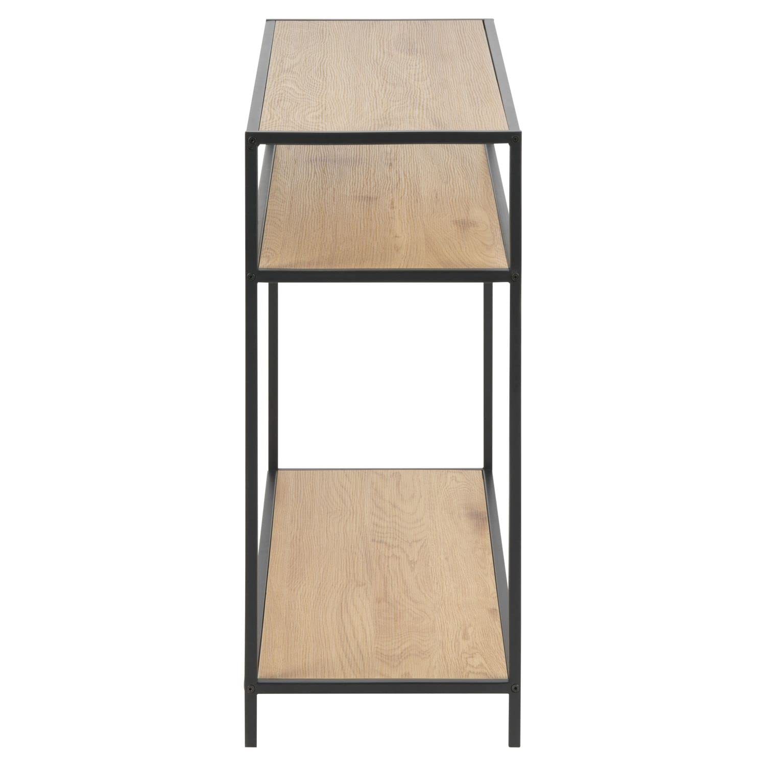 Toilinux.com Console Sireine a 3 piani in MDF e metallo, colore: Beige e Nero