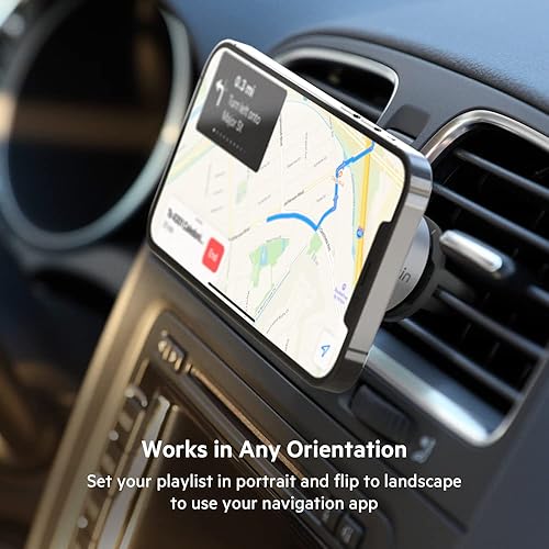 Miniatura 6 de Belkin MagSafe Vent Mount Pro - Soporte de teléfono MagSafe para automóvil, soporte magnético para teléfono compatible con iPhone 15, iPhone 15