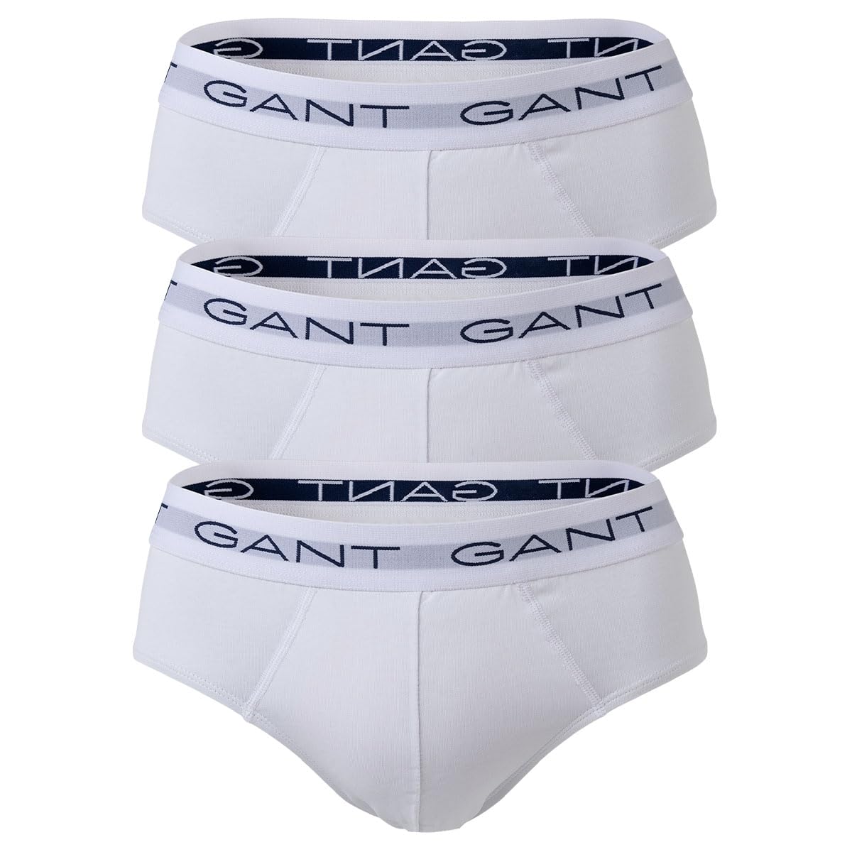 Gant Men's White Letter 3-Pack, L