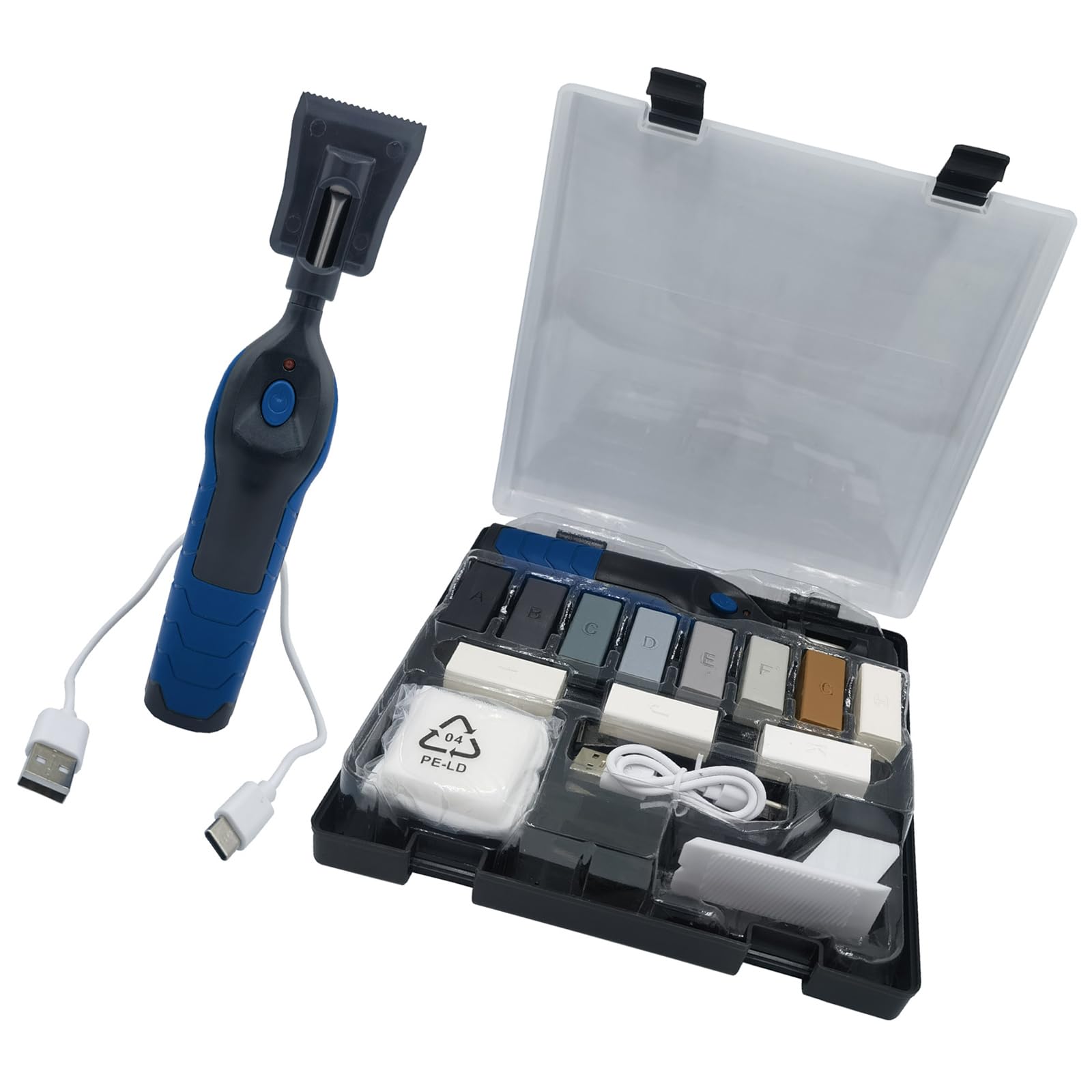 Hsioluted A Electric Floor Repair With 11 Color Waxes Nd Heating Pen For Scratches Cracks In Wood Laminate Tiles Integrated Repair Set