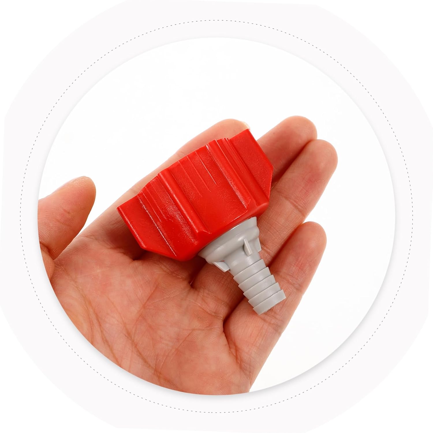 VALICLUD Reusable Red Plastic Bib Adapter for Soda Water Machine Multi Functional Carbonated Beverage Connector Convenient Replacement for Water Dispenser Faucet Stylish Kitchen Accessory