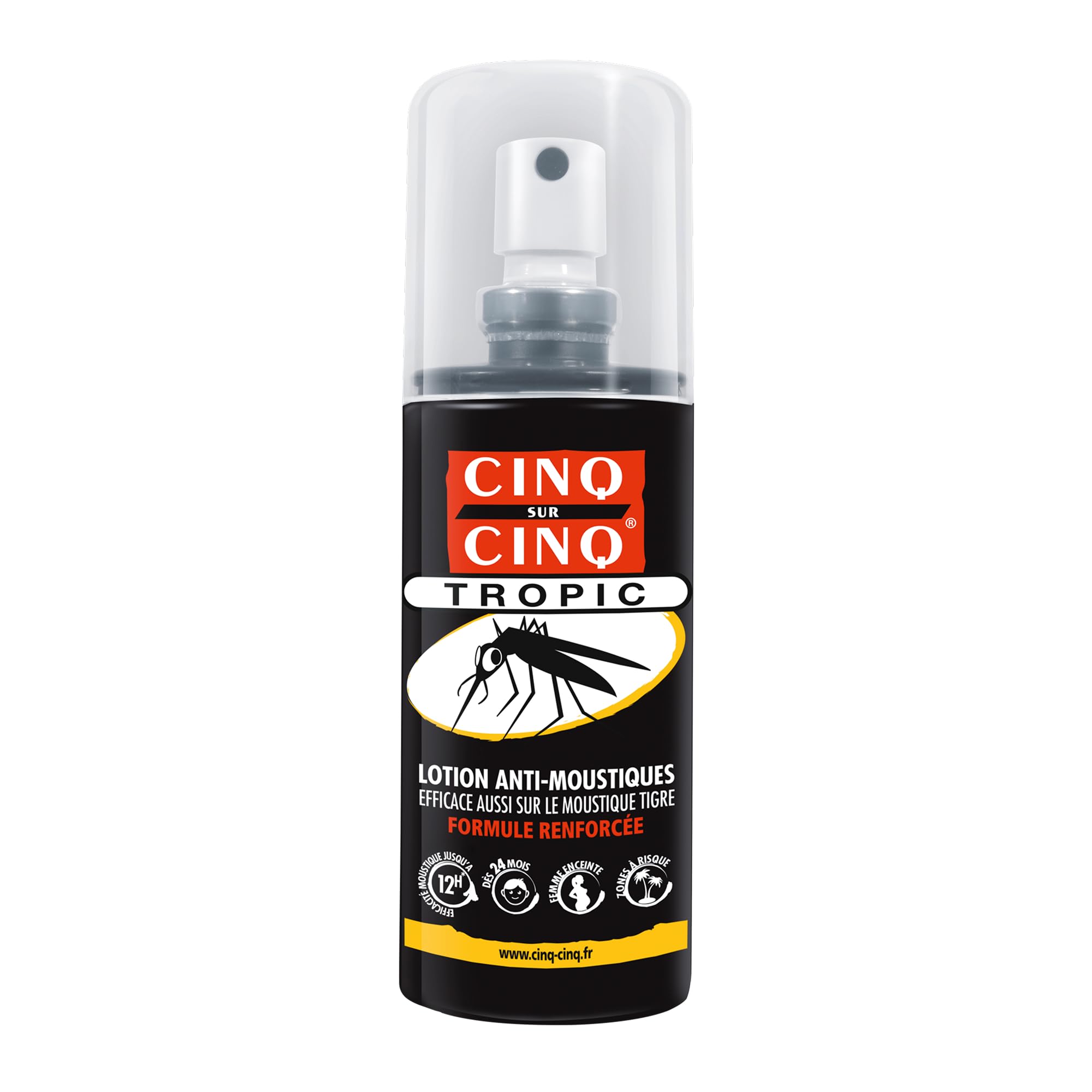 CINQ SUR CINQ Anti-Moustique Spray Lotion 75 ml + Spray Vêtements 100 ml Protection Longue Durée
