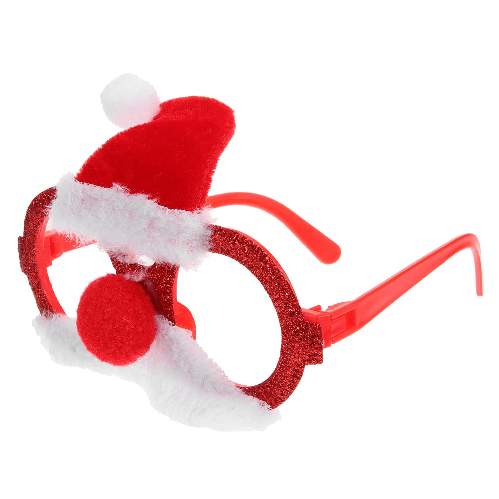 SOLUSTRE Lunettes de Fête Amusantes Lunettes de Noël Accessoires Photo pour Fête Decoration de Rouge