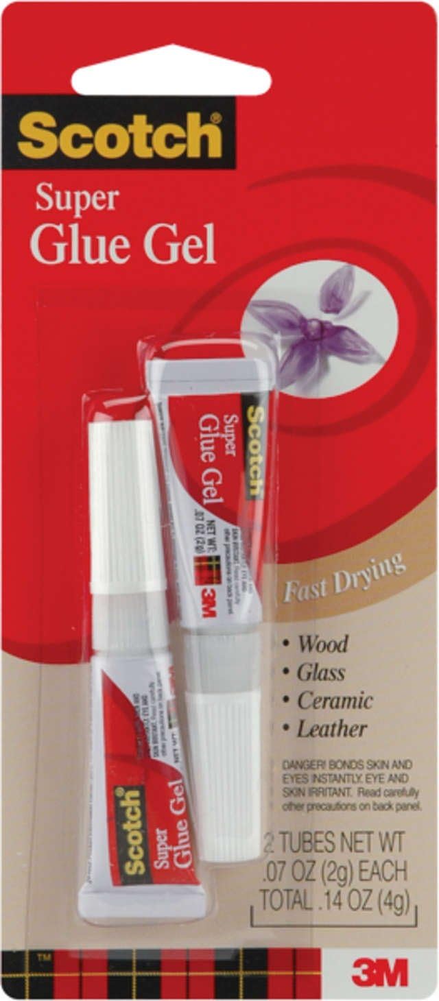 Scotch Super Glue Gel.07 Ounce 2/pkg Office Products
