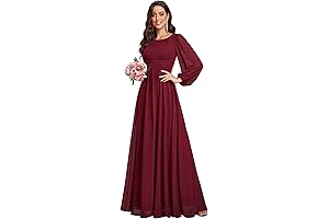 Elegant Floor-Length Chiffon Bridesmaid Dress