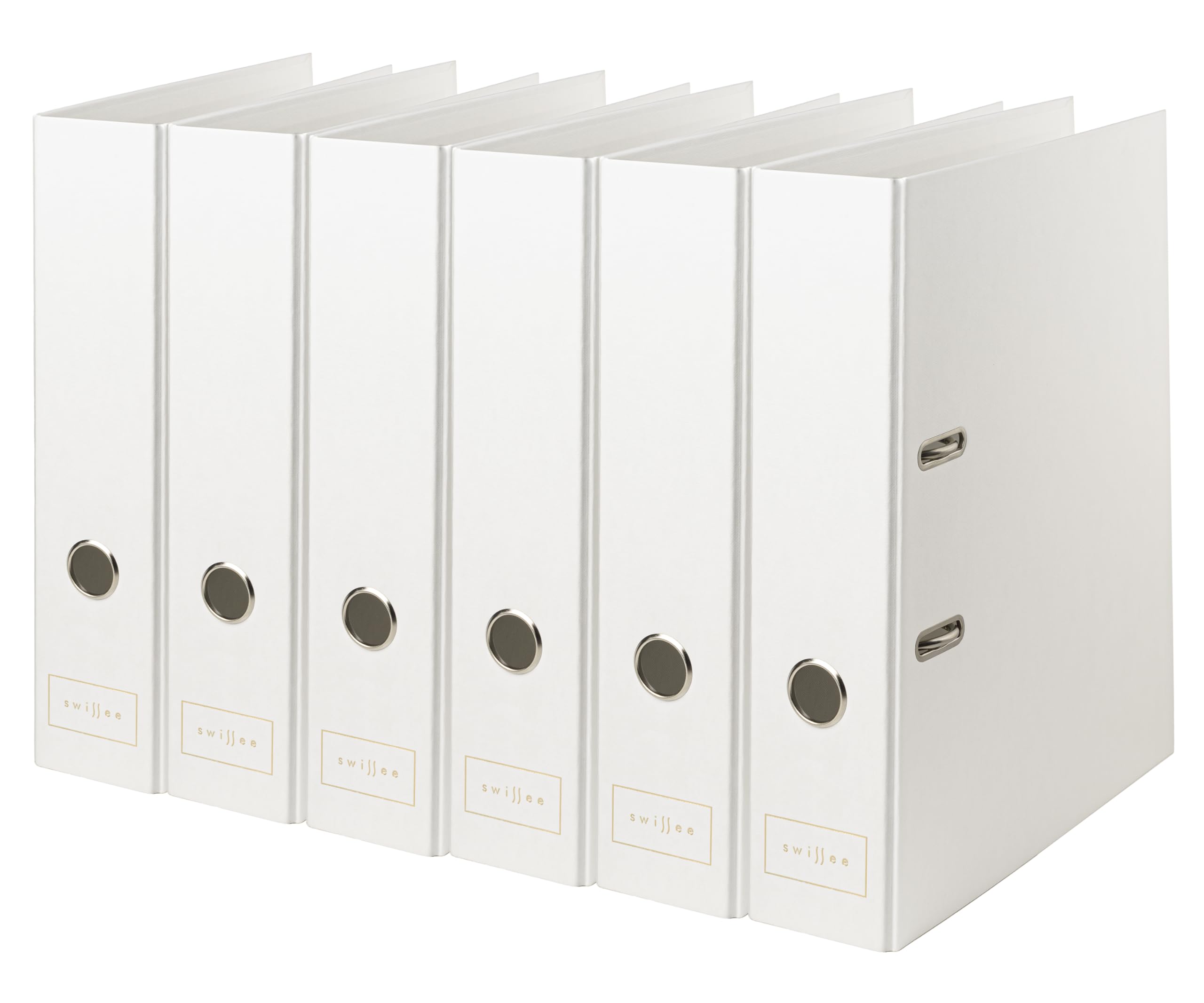 Deco Papier Swissee Ordner A4 | Breit Eco Hebelordner | Weiß