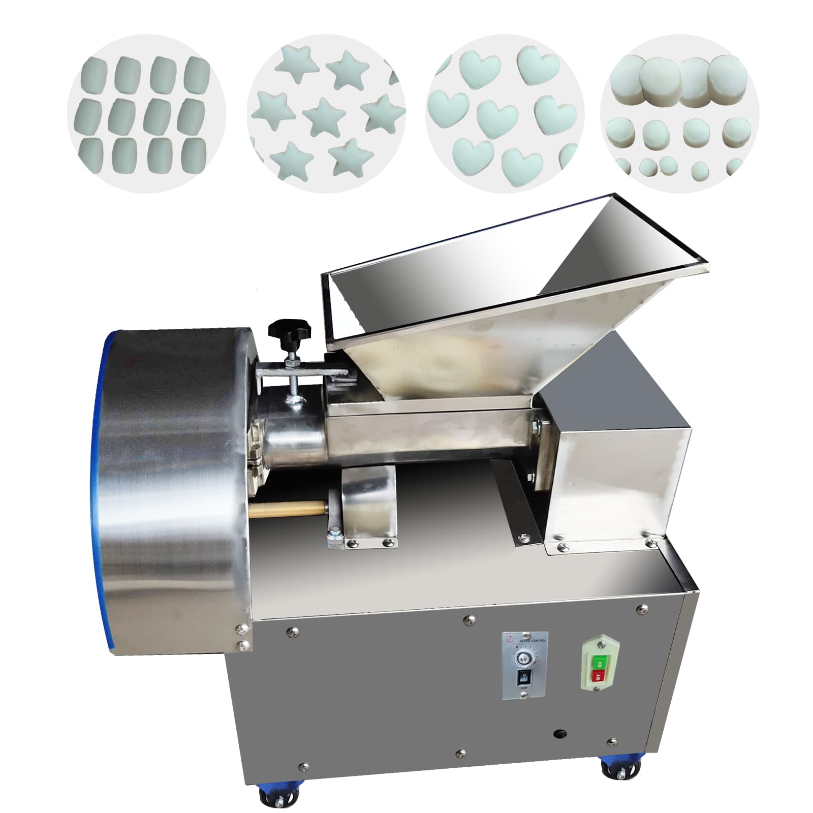 TXMACHINE 6 molds Dough Divider Rounder Commercial Dough Equal Divider Cutter Cutting Machine automatic Pizza Dough cutters for Bakery restaurant shop store hotel (110V/60HZ, 2.82-10.58OZ/80-300g)