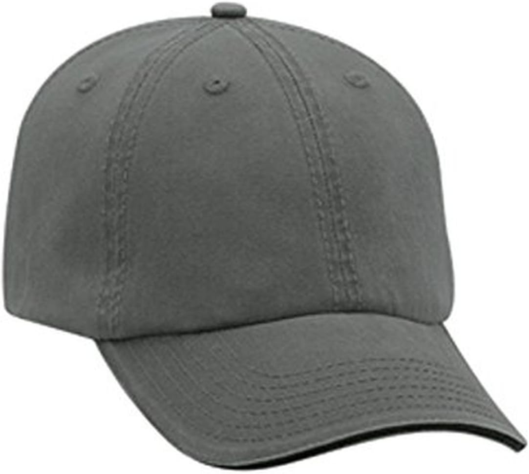 Hats & Caps Shop Superior Garment Washed Cn Twill Sandwich Visor w/Striped Closure Low Profile Pro Style Caps - by TheTargetBuys