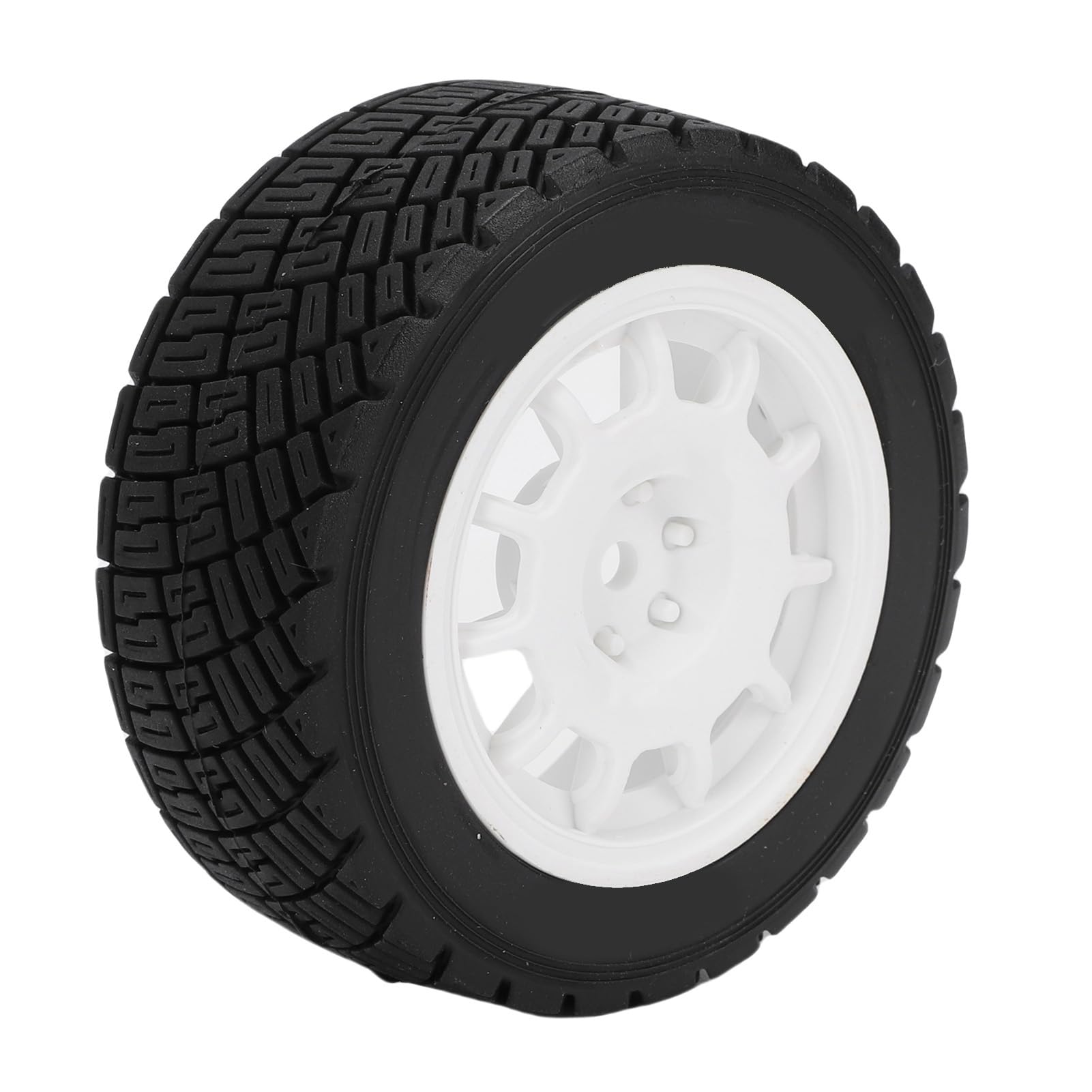 Set di 4 pneumatici per modellini di auto giocattolo resistenti e antiscivolo, per veicoli radiocomandati, ricambio in plastica da 12 mm