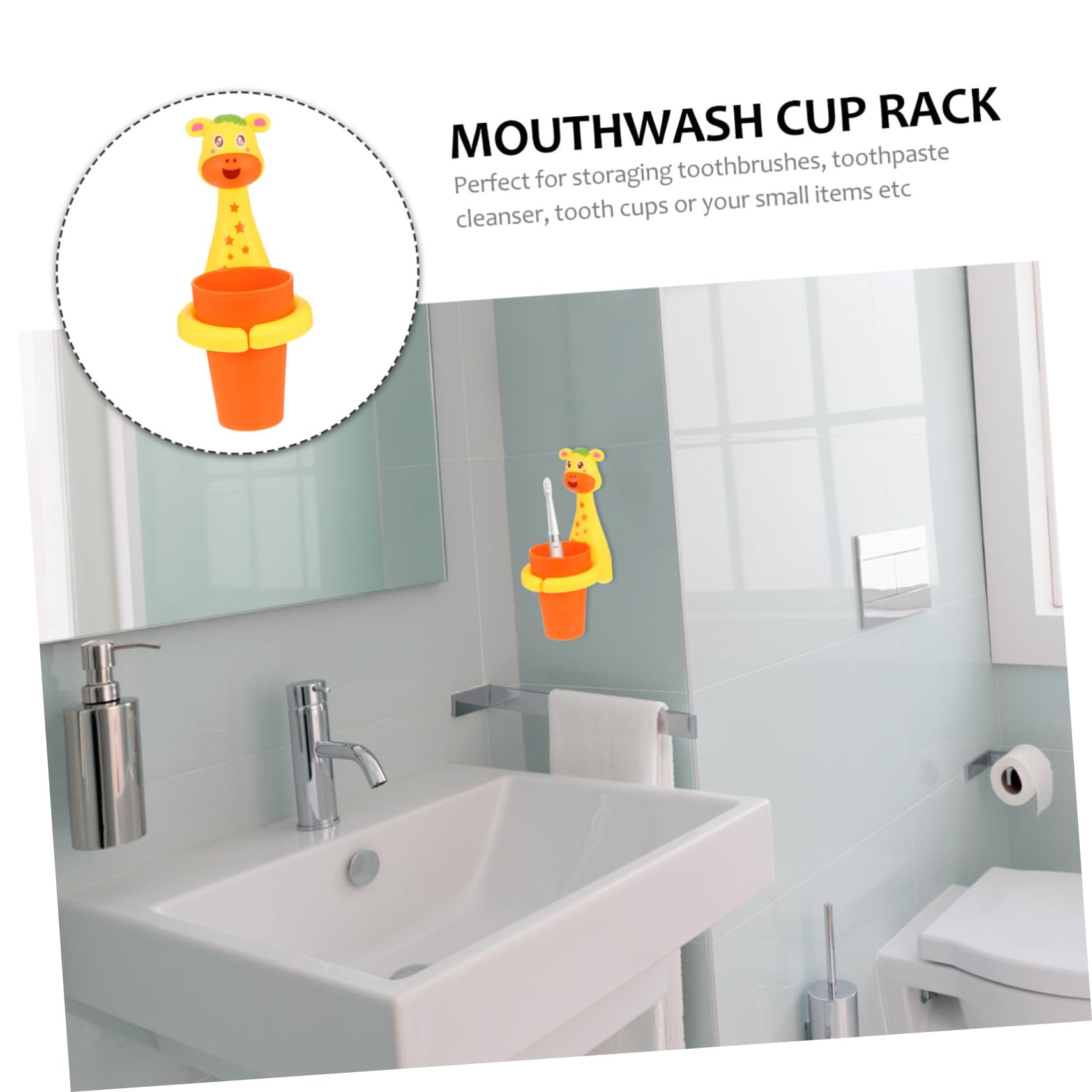 MAGICLULU 3 Set Di Porta Spazzolini Da Denti in Plastica Pp Per Montaggio A Parete