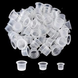 Tattoo Ink Caps Cups - Yuelong 1000pcs Mixed Sizes Tattoo Ink Cups Caps #9 Small #13 Medium #16 Large Pigment Caps Microblading Ink Cups for Tattoo Pigment/Ink Tattoo Kits Tattoo Supplies