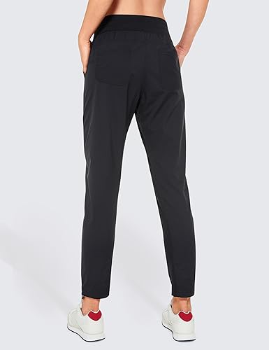 Miniatura 2 de CRZ YOGA Pantalones casuales de 78 para mujer de 27 pulgadas, ligeros, para entrenamiento, al aire libre, pista atlética, viajes, descanso