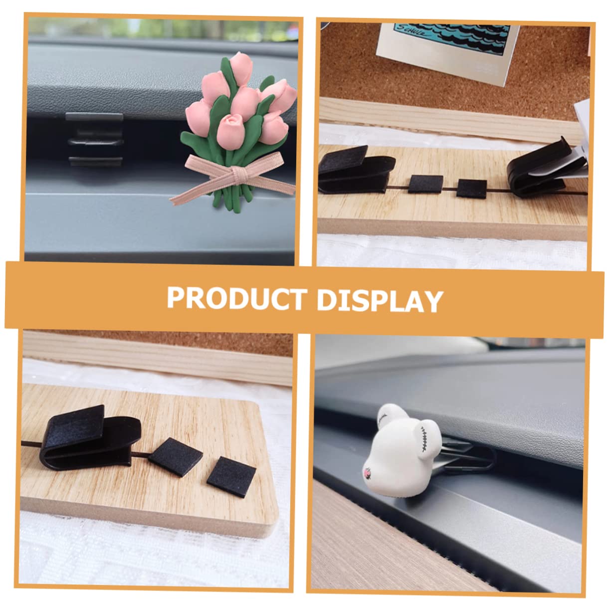 iplusmile 10pezzi Clip Per Bocchetta Aria Auto Supporto Decorativo Per Profumo Facile Installazione Design Semplice e Resistente Compatibile Con