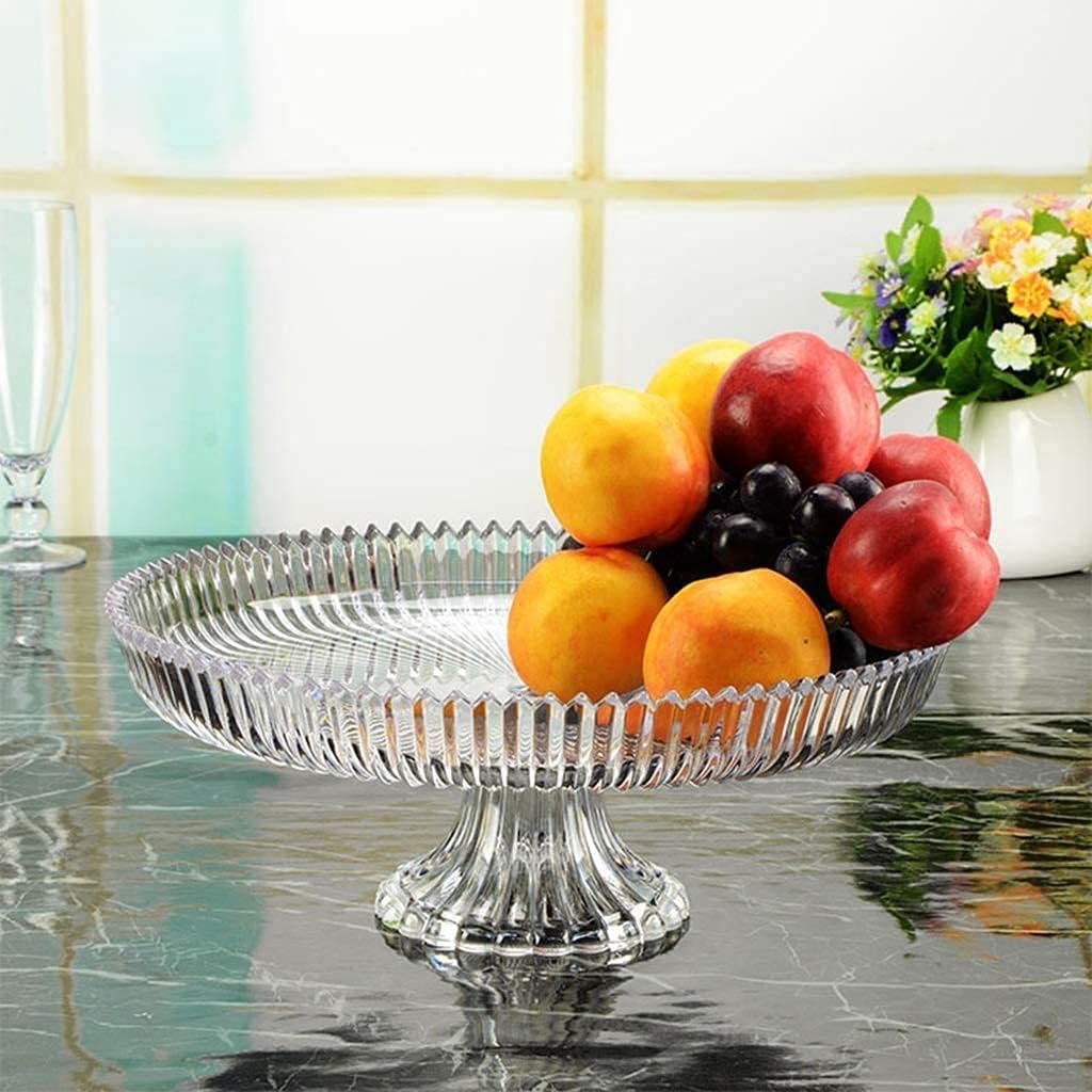 Hotel Fruit Plate Restaurant Reception Decorative Plate Transparent Plastic Cover Cake Dome Home Use Cheese Board Cake Stands (B Small) image 3