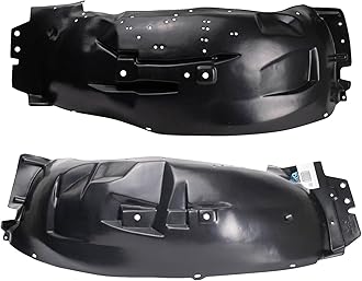 TRQ Front Inner Fender Liner Set Compatible with 1995-2001 Ford Explorer 1997-2001 Mercury Mountaineer FO1248114 FO1249114