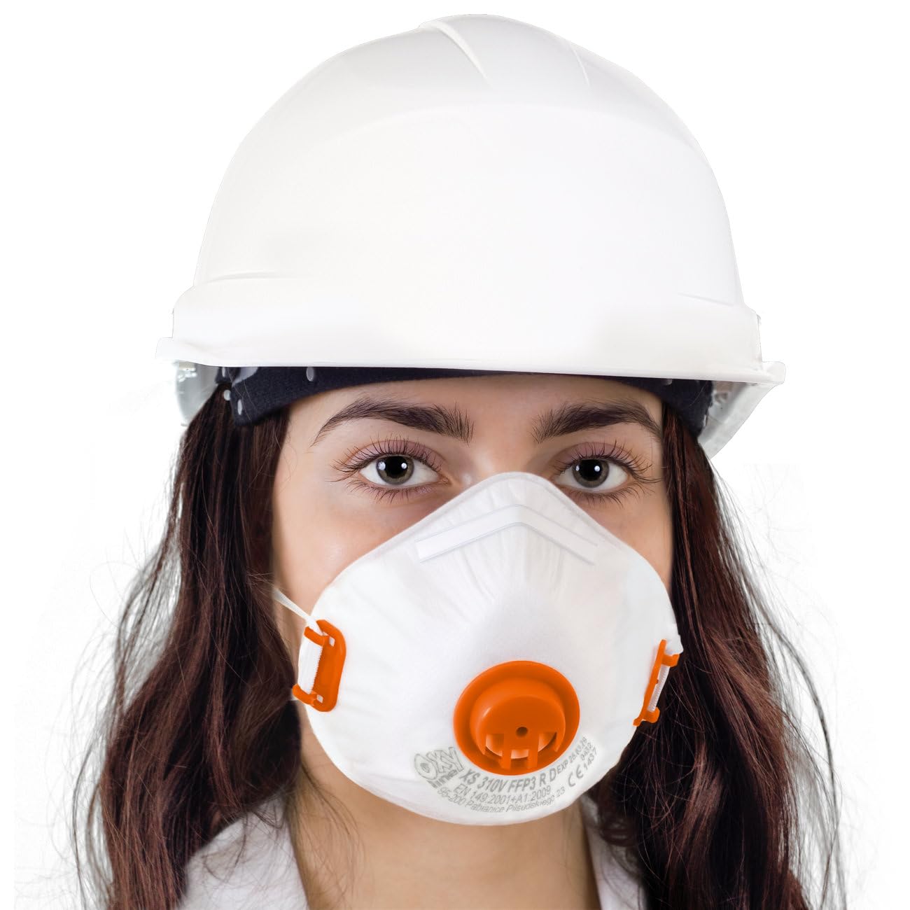 XS 310 V FFP3 R D - Maschera antipolvere riutilizzabile con valvola, extra fit, 10 pezzi