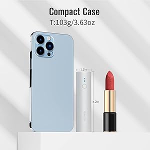 SIXTHGU S03 Portable Charger, 5000mAh 2-Pack Small Power Bank with Fast Charging, USB-C Output Compatible with iPhone, Samsung, and More, White