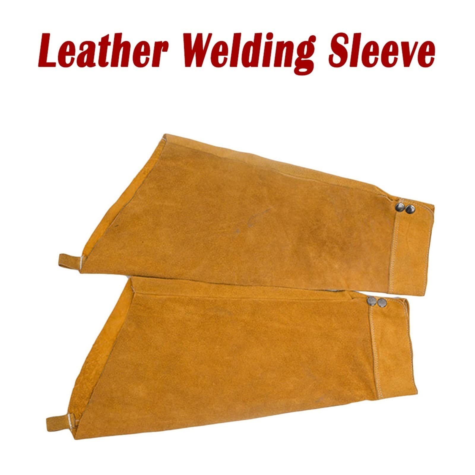 Tablier soudeur, Manches de soudage résistantes à la chaleur Sparle Protection des manches en cuir for le soudage, Vêtements de soudage Manchons à bras