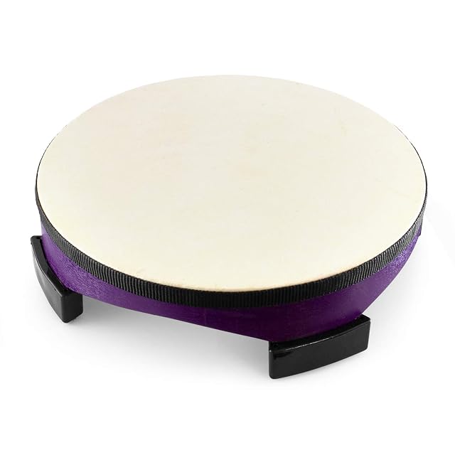Foto 2 de 5 de World Rhythm Tambor de recolección de piso de 10 pulgadas con batidoras