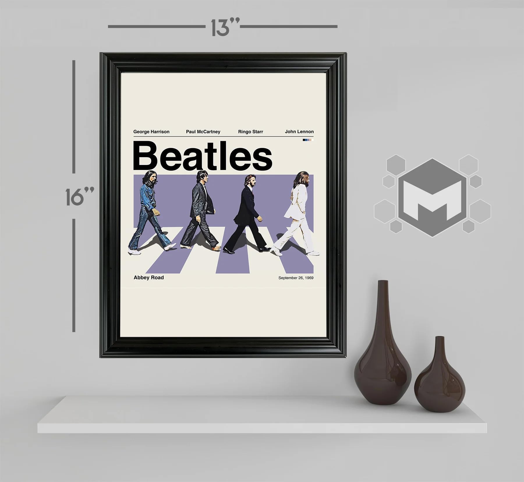 Amazon.com: The Beatles - Abbey Road Framed Sports Art Photo by