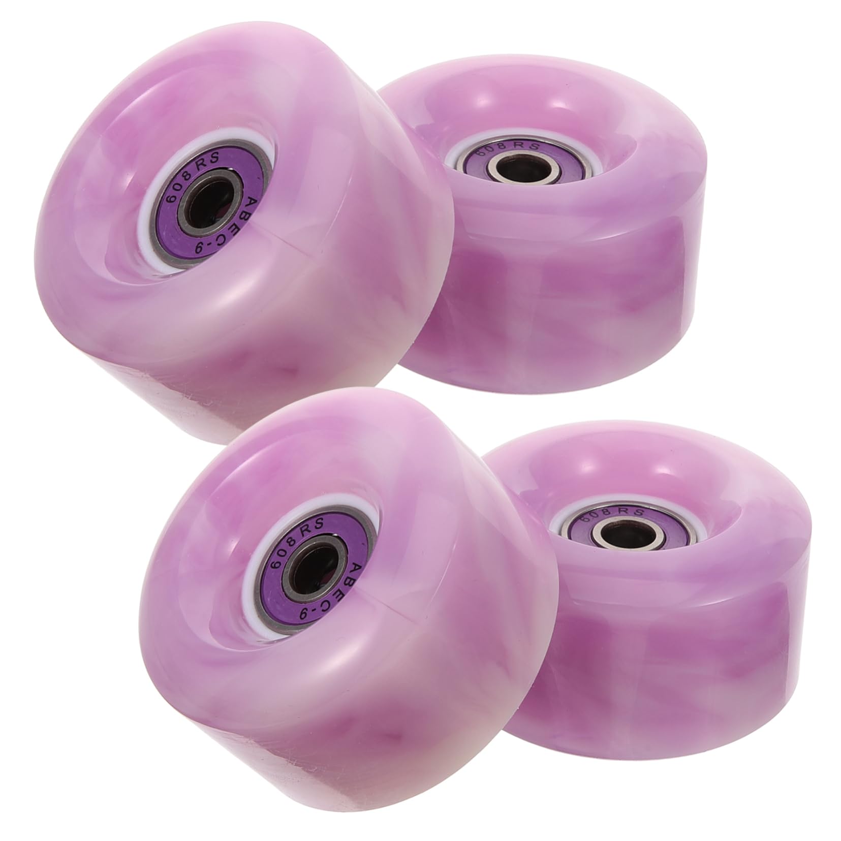 BESPORTBLE Skate Wheels Replacement Set 82a High Elastic for Roller Skates Outdoor/indoor