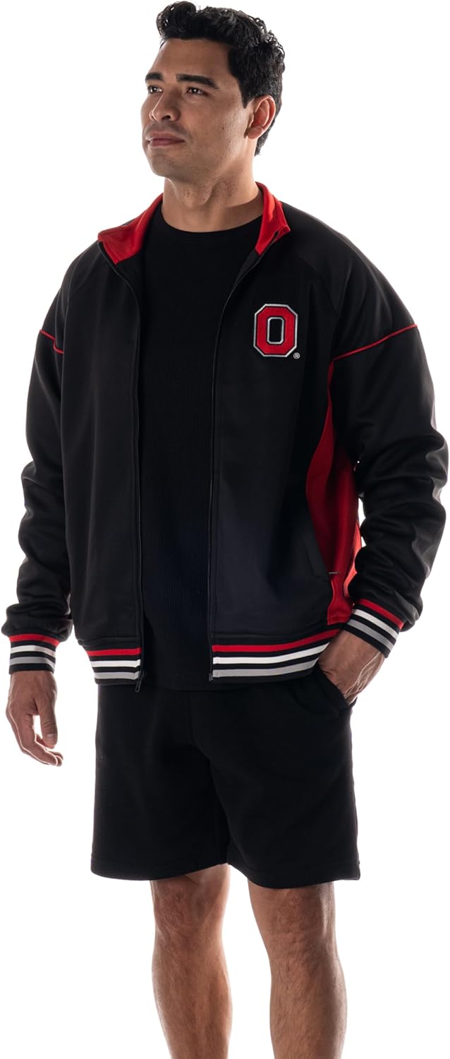 The Wild Collective Unisex Ohio State Oversized Raglan Scuba Jacket