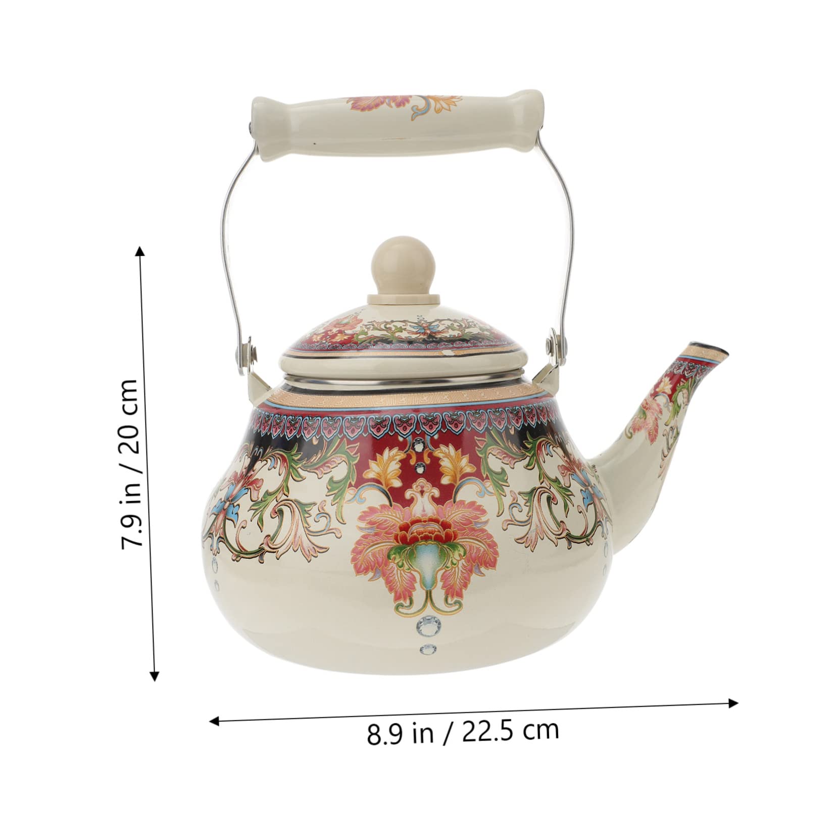 Hervidor de Cocina 2l de Esmalte y Acero Inoxidable para Cocina