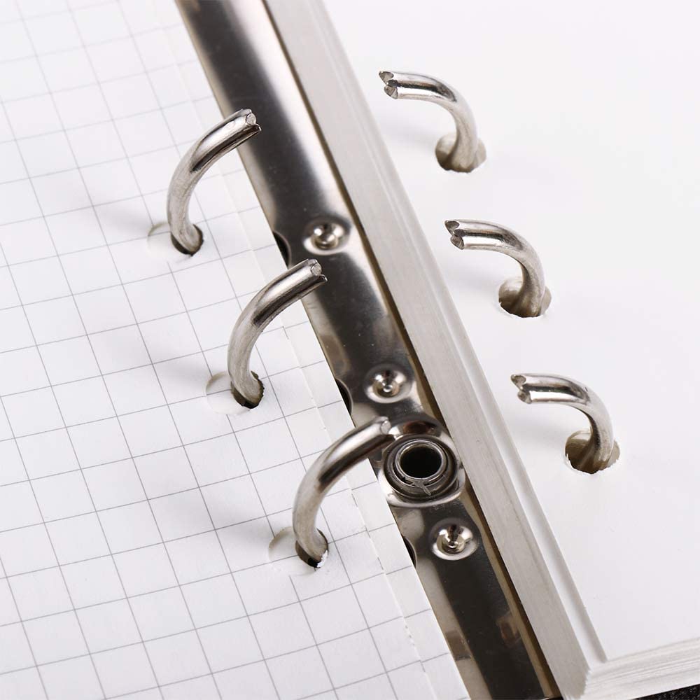 A5 6 ringen notitieboek map met PVC hoes, navulbaar, voor doe-het-zelf fotoalbum en scrapbooking (transparant