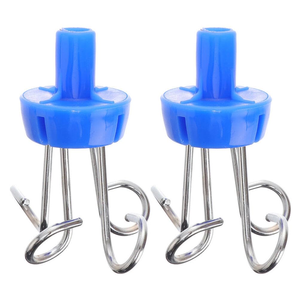 OUNONA 2pcs Drip Stand Hook Rack for Pole Small Coat Hooks for Secure Bottle Support Space-Saving Inverted Design for Racks Accessory for Healthcare Use